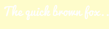Image with Font Color FEFEFE and Background Color FEFCCB